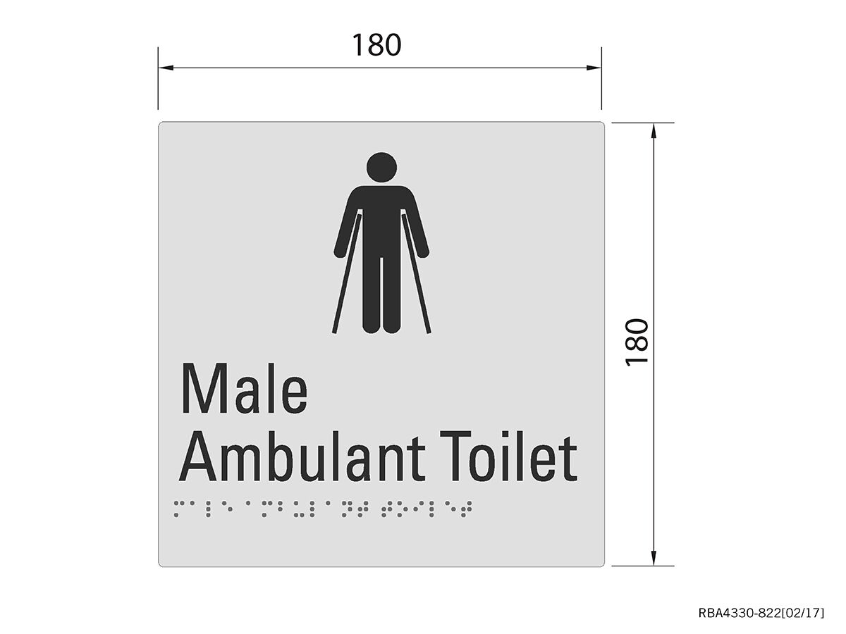 Reece Budget Male Ambulant Tactile Sign