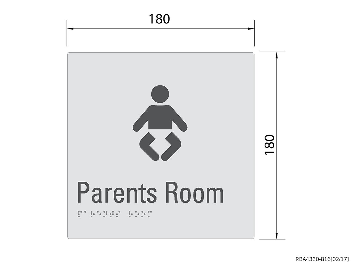 Reece Budget Parents Room Braille/Tactile Sign