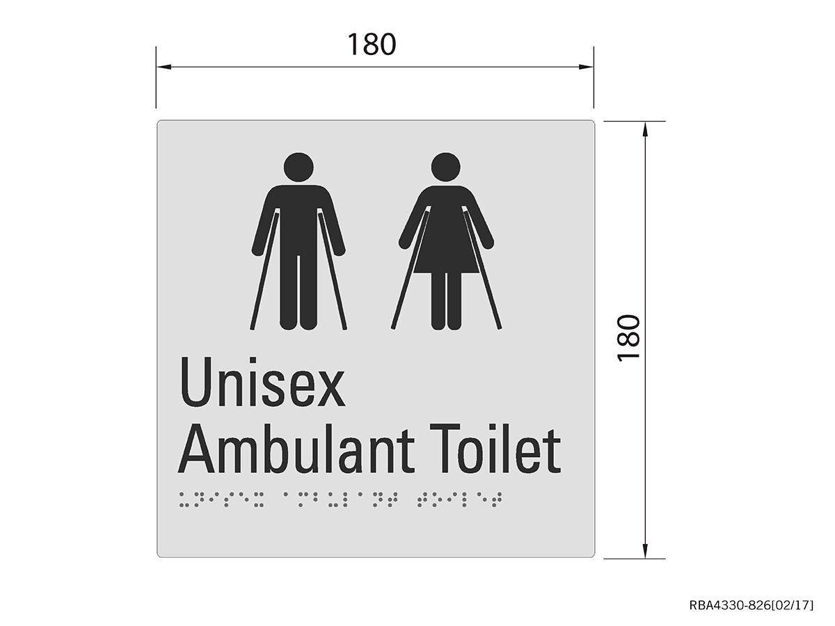 Reece Budget Unisex Ambulant Tactile Sign