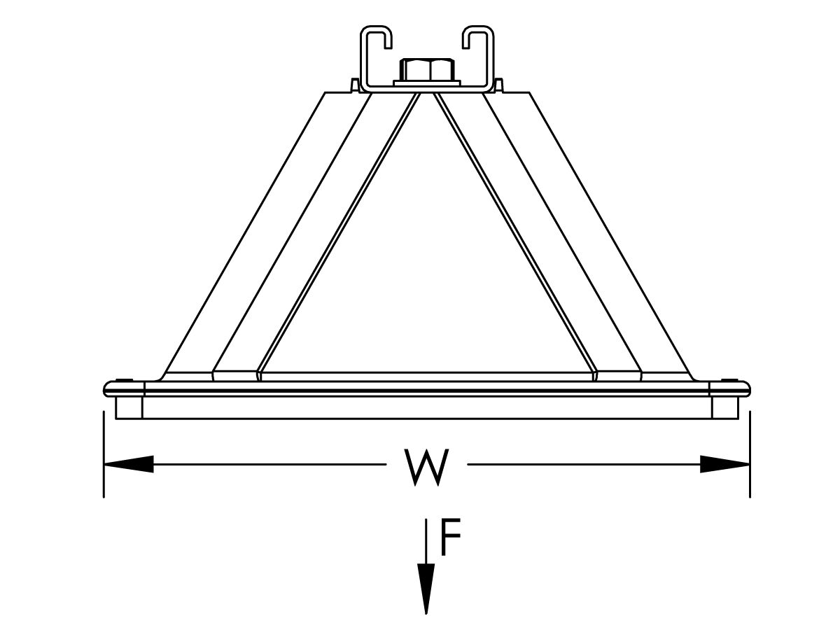 Reece Caddy Pyramid Strut Fixed 10" (250mm)