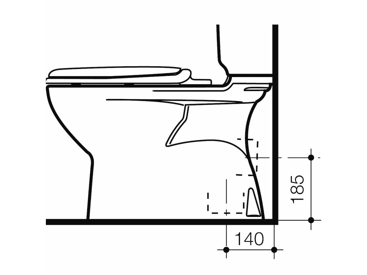 Reece Caroma Caravelle S Trap Pan White (4 Star)