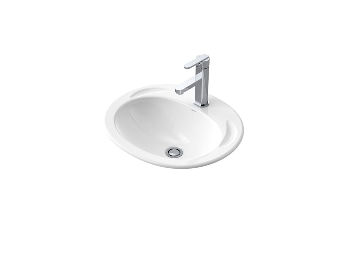 reece Caroma Concorde Vanity Basin 1 Taphole White