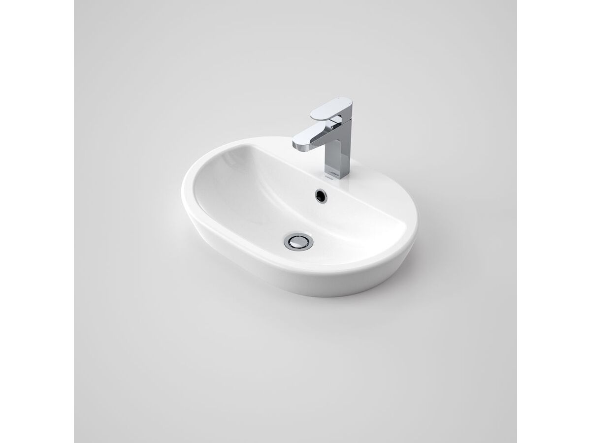 Reece Caroma Track Inset Basin 1 Taphole White