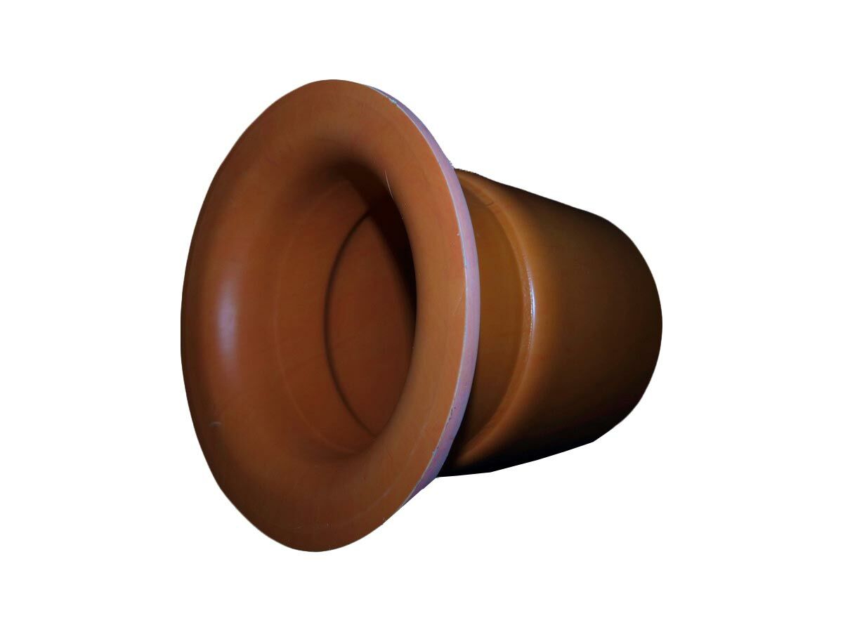 reece Conduit Bell Mouth Coupling 150mm Orange