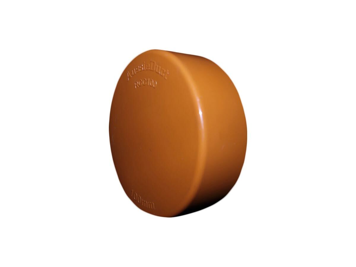reece Conduit End Cap 100mm Orange