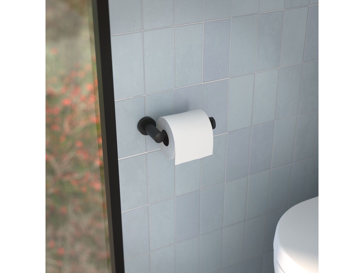 Reece Cosmo Toilet Roll Holder (Metal) Black