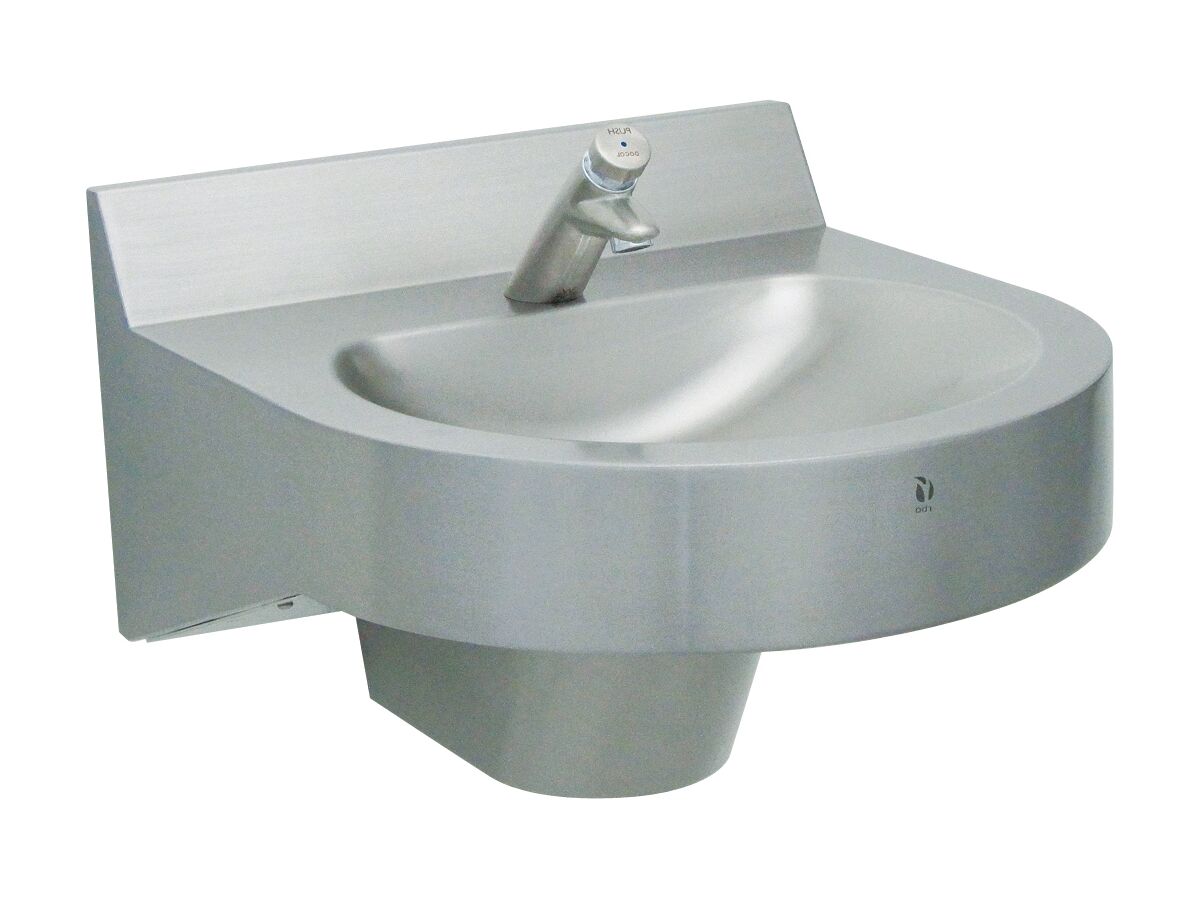 reece Curvalinear Basin with Tap & Trap Cover SS