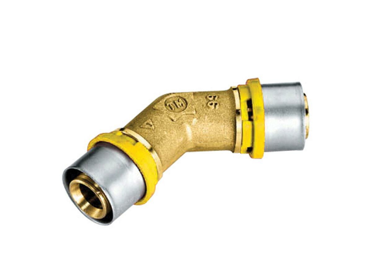 reece Duopex Gas Crimp 45 Degree Elbow 40mm x 40mm
