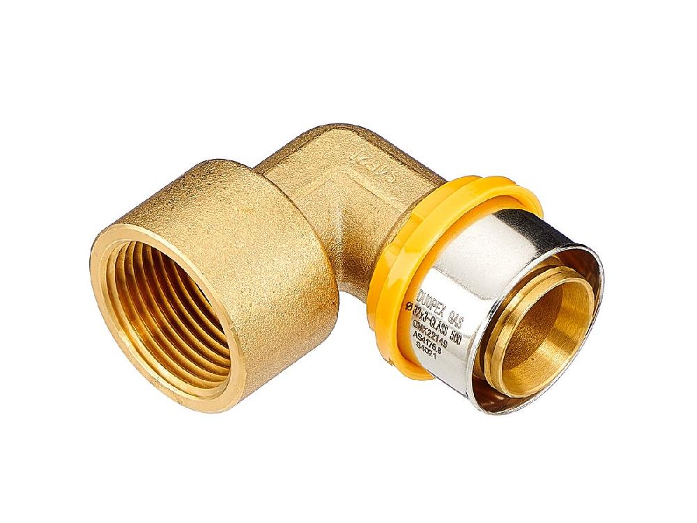reece Duopex Gas Crimp Female Elbow 32mm x 1"