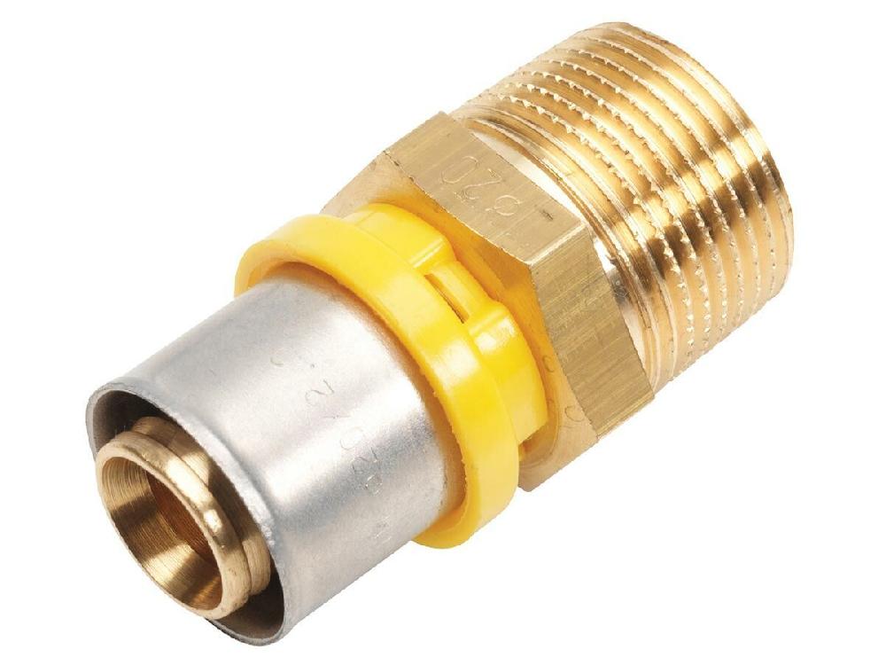 reece Duopex Gas Crimp Male Adaptor 26mm x 3/4"