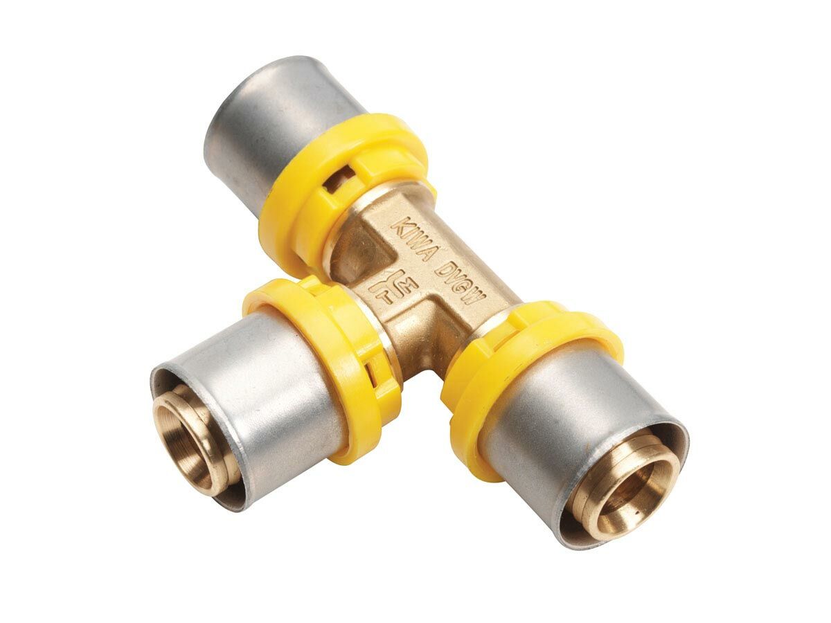 reece Duopex Gas Crimp Tee 16mm