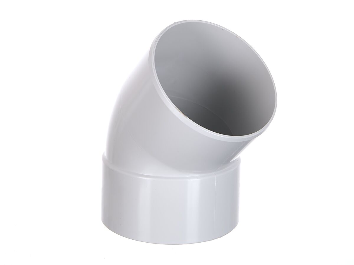 reece DWV Bend 100mm x 45 Degree Male & Female Plain
