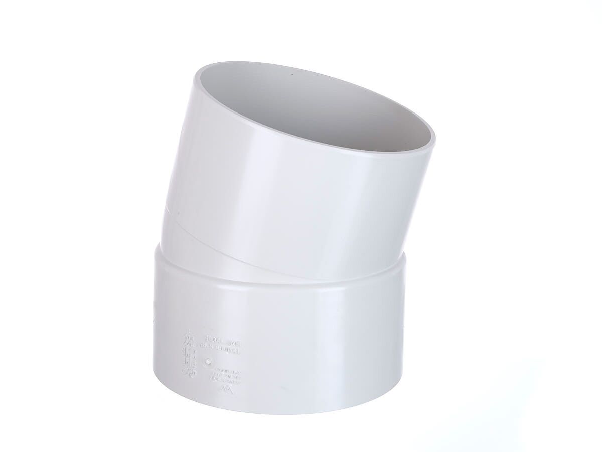 reece DWV Bend 150mm x 15 Degree Male & Female Plain