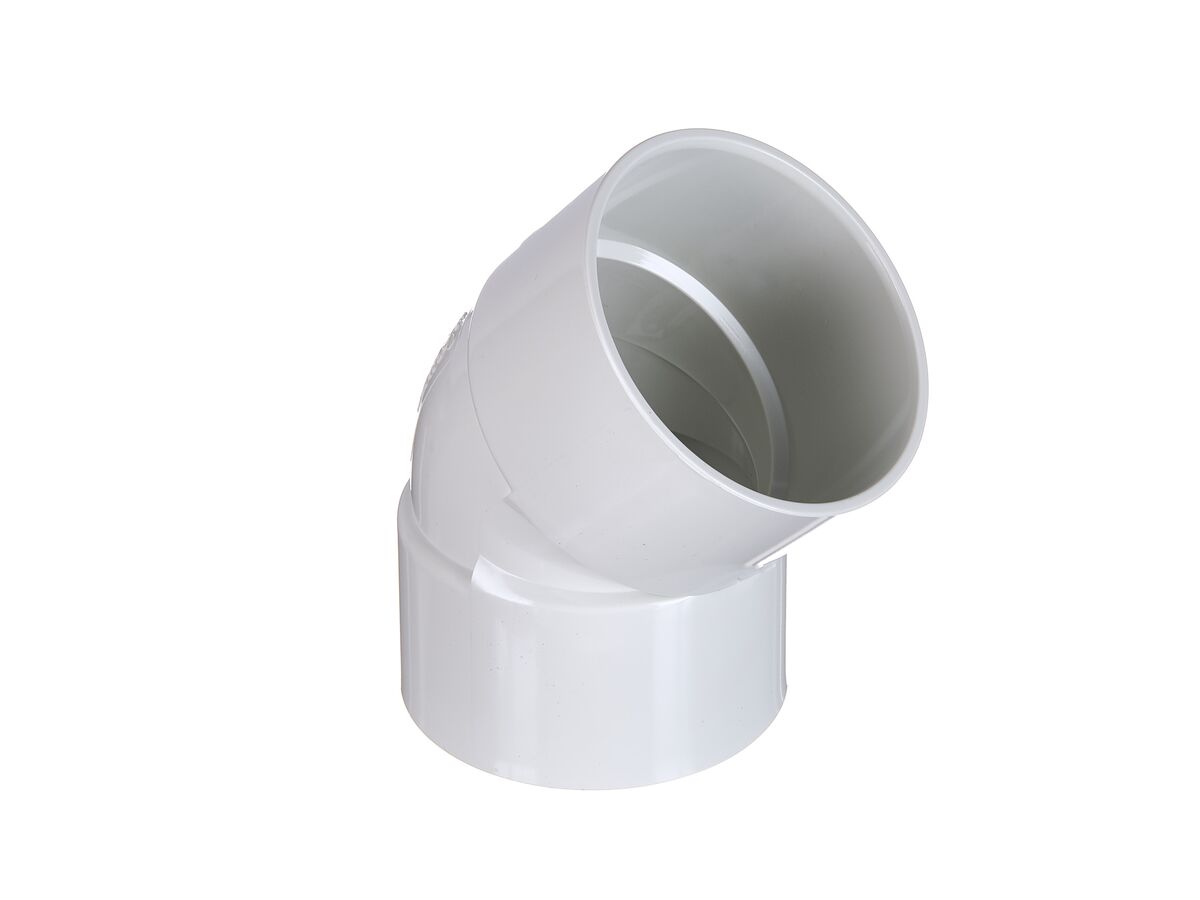 Reece DWV Bend 50mm X 45 Degree Plain