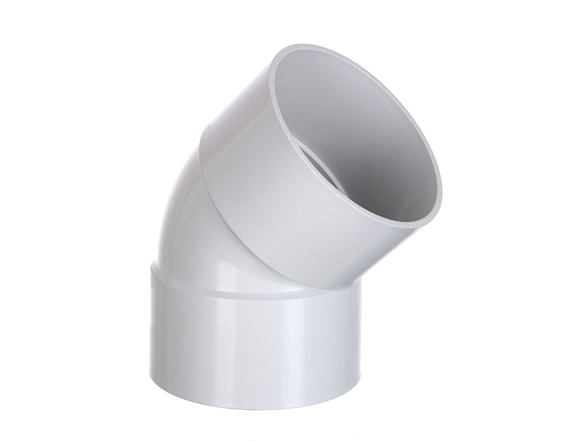 reece DWV Bend 80mm x 45 Degree Plain