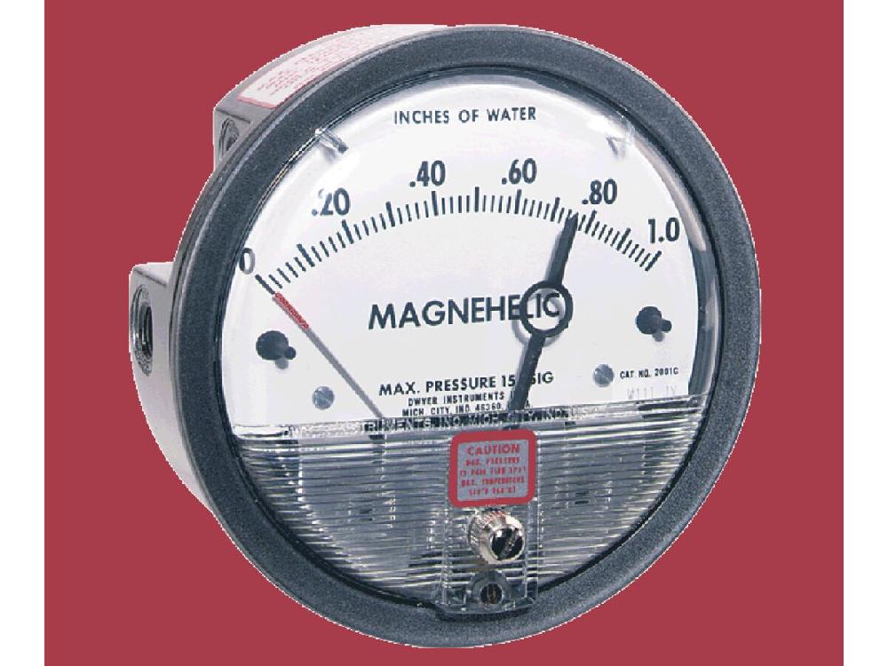 reece Dwyer Magnehelic Gauge 0-250Pa 2000/250Pa