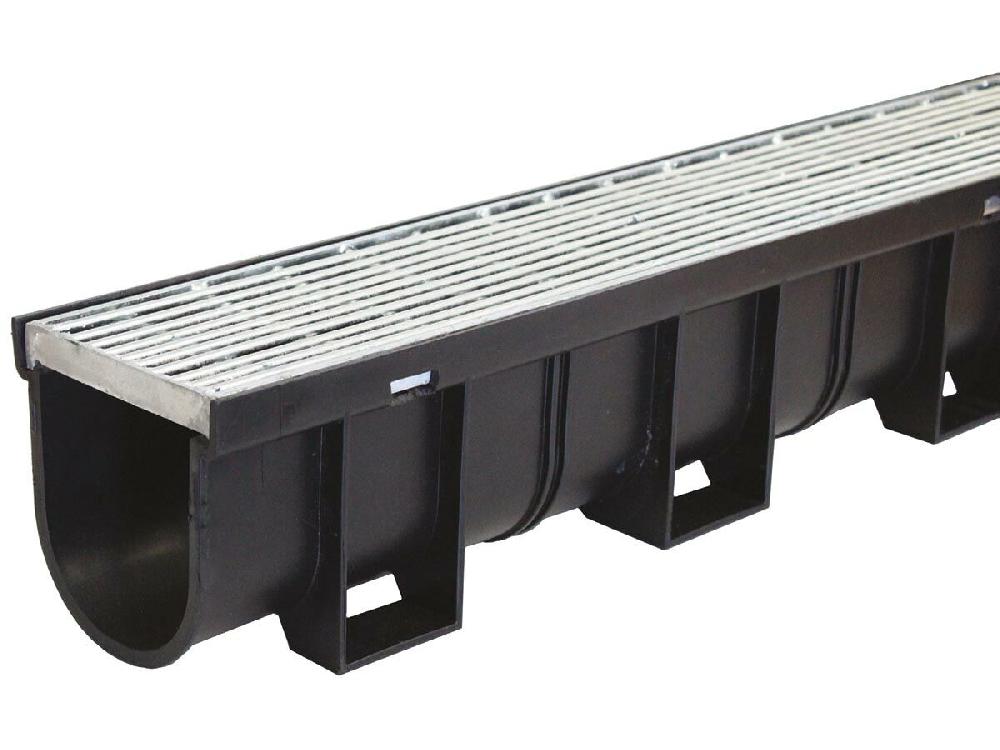 reece Easydrain Channel Complete Galvanized 1mtr