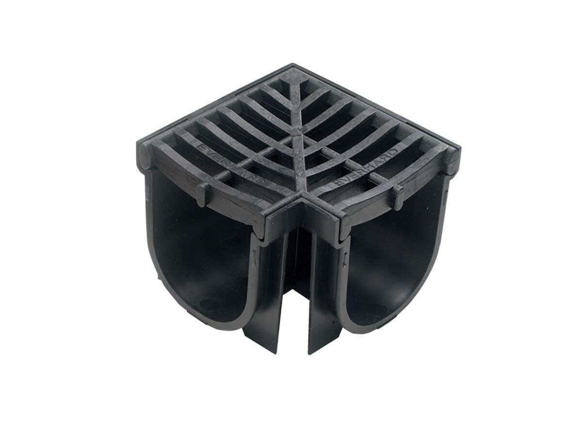 reece Easydrain Corner Complete Black