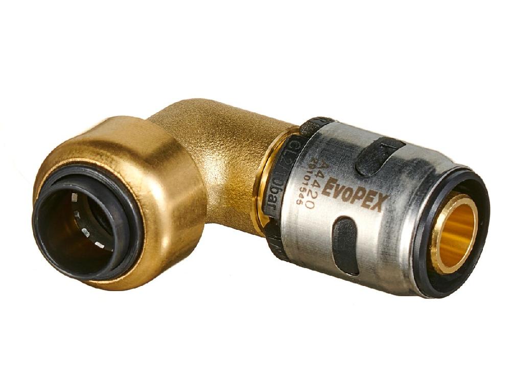 Reece EvoPEX To Copper Push Elbow 16mm X 15mm CU