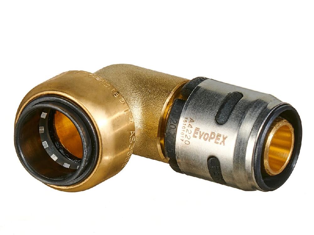 Reece EvoPEX To Copper Push Elbow 20mm X 20mm CU