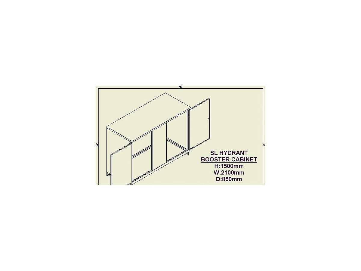 Reece Fire Booster Cabinet 150nb X 2mtr