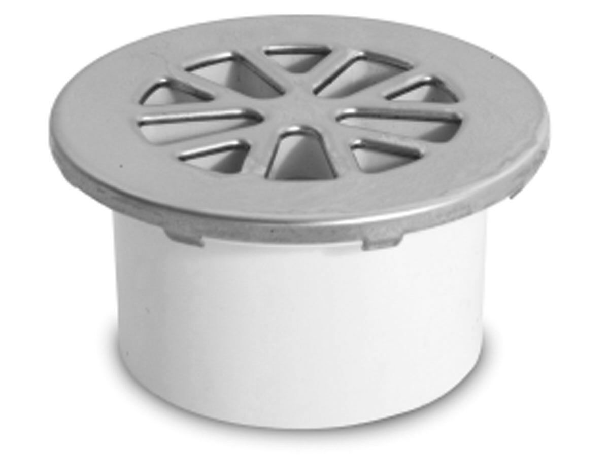 reece Floor Grate ABS Round Stainless Steel 50mm