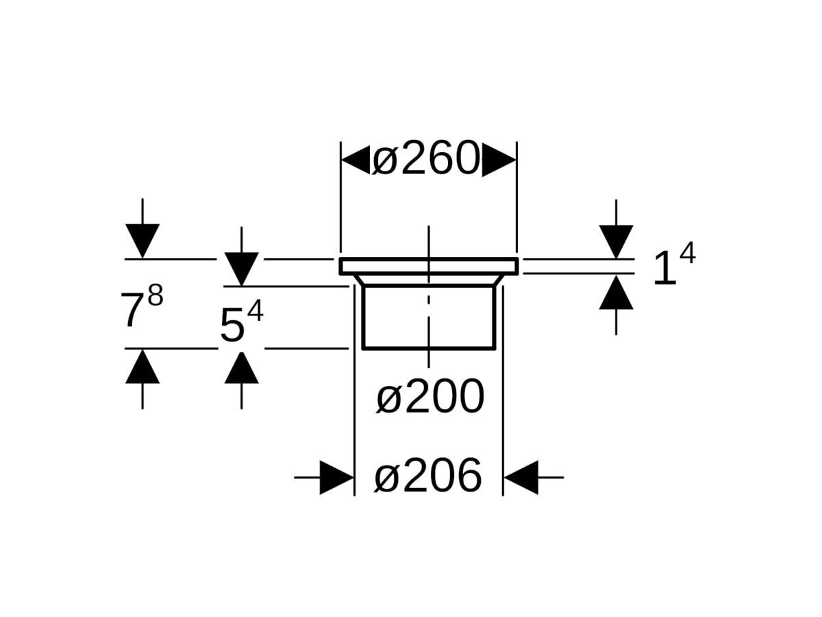 Reece Geberit Flange Adaptor 200mm