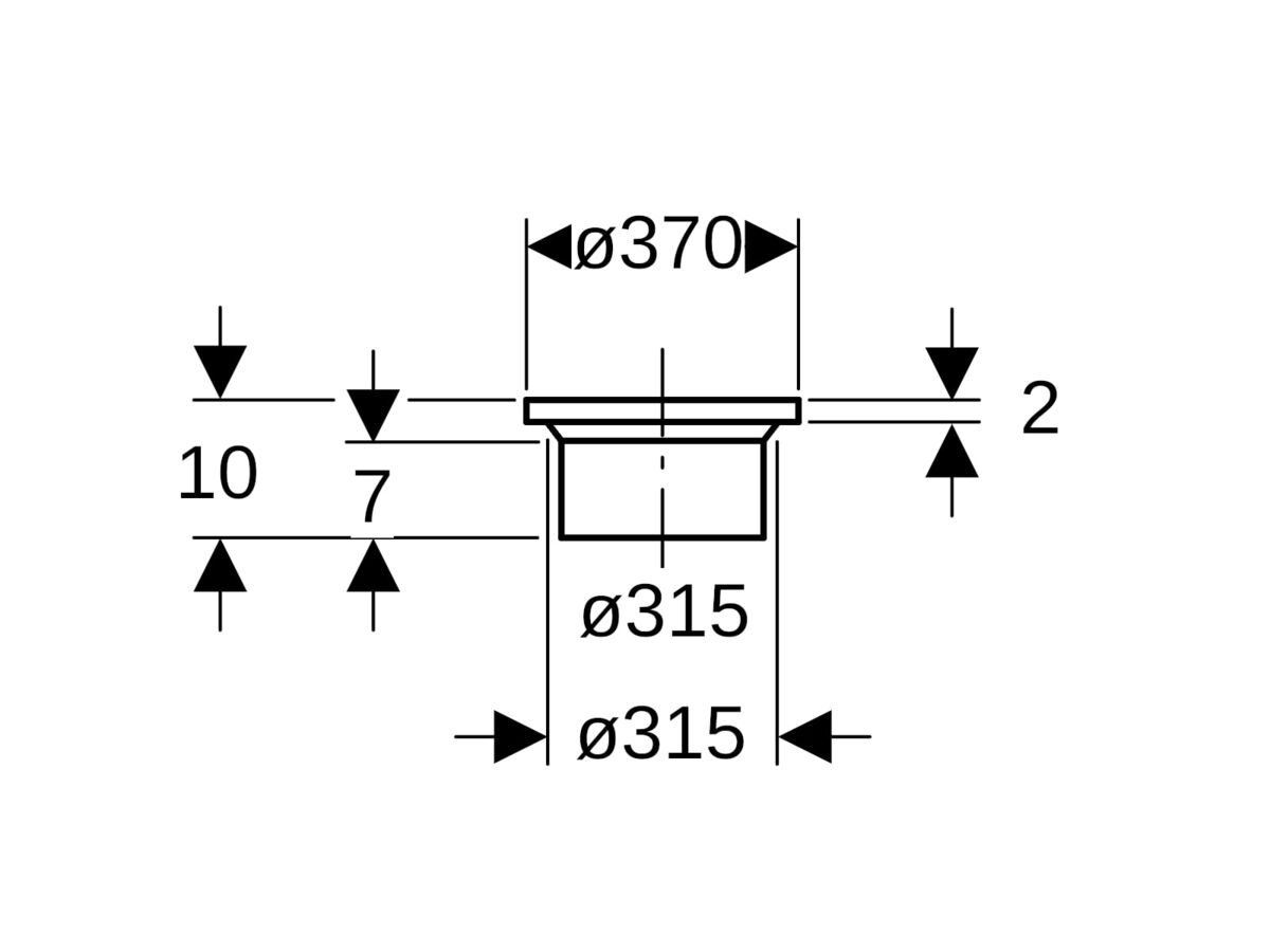 Reece Geberit Flange Adaptor 315mm