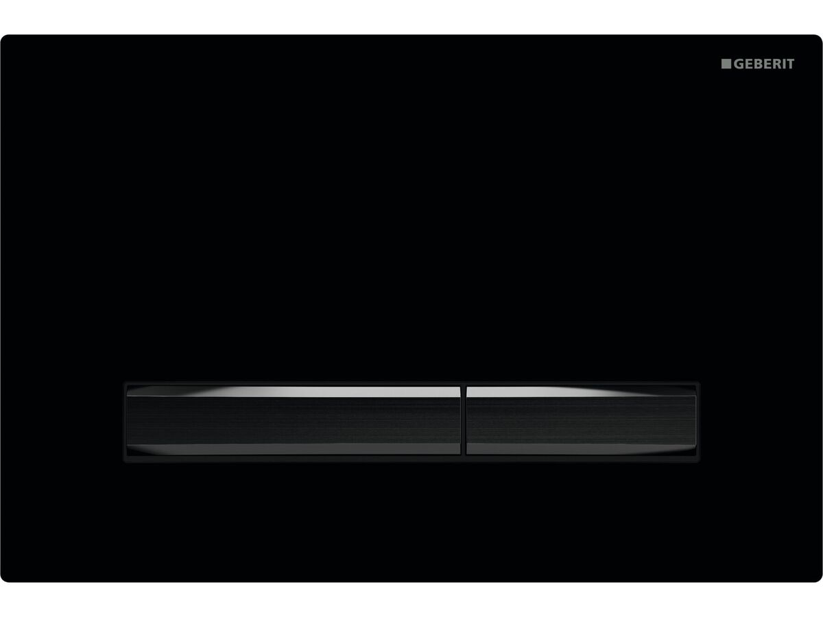 reece Geberit Sigma50 Black/Black Chrome Button