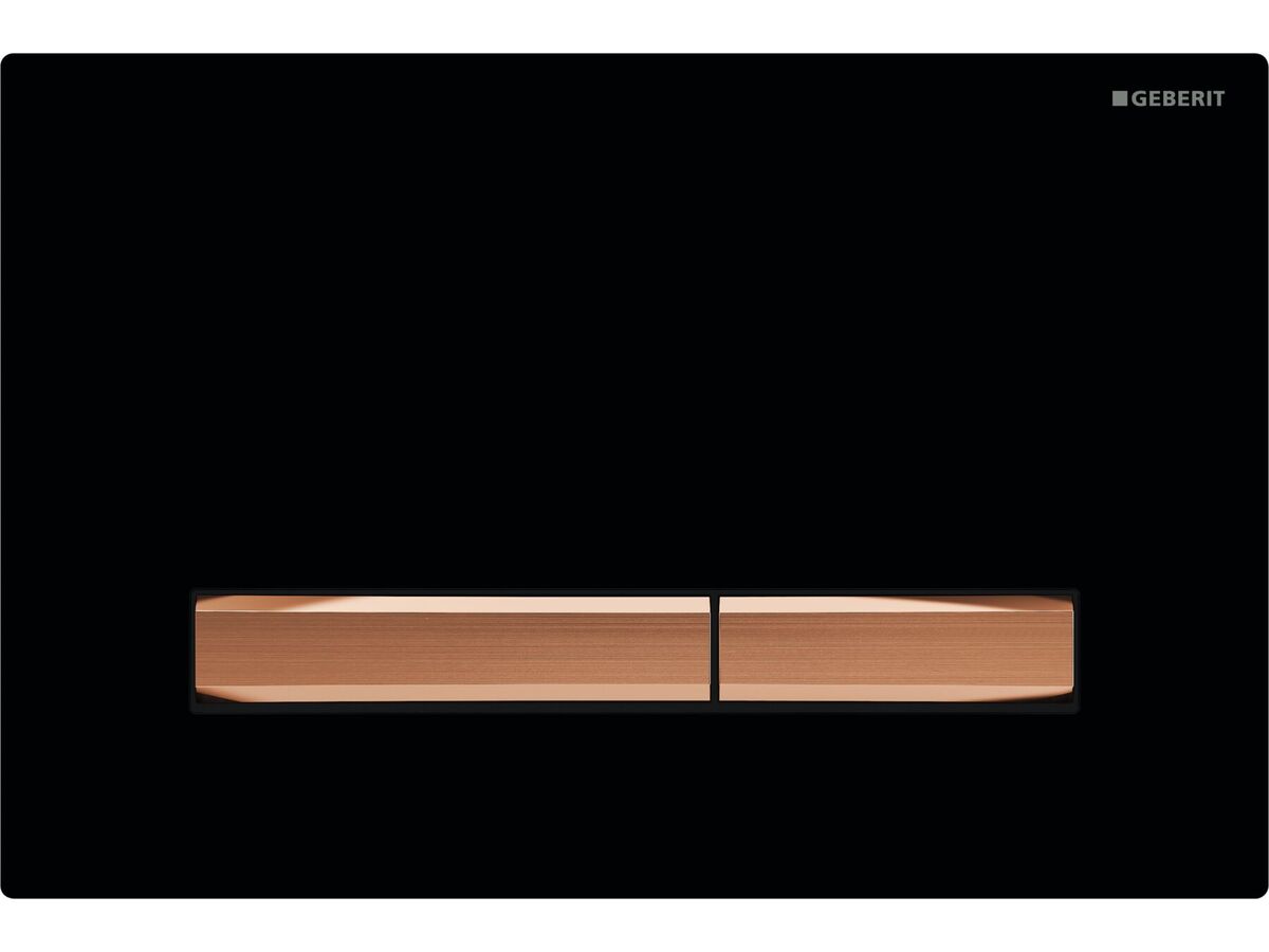 reece Geberit Sigma50 Black/Red Gold Button