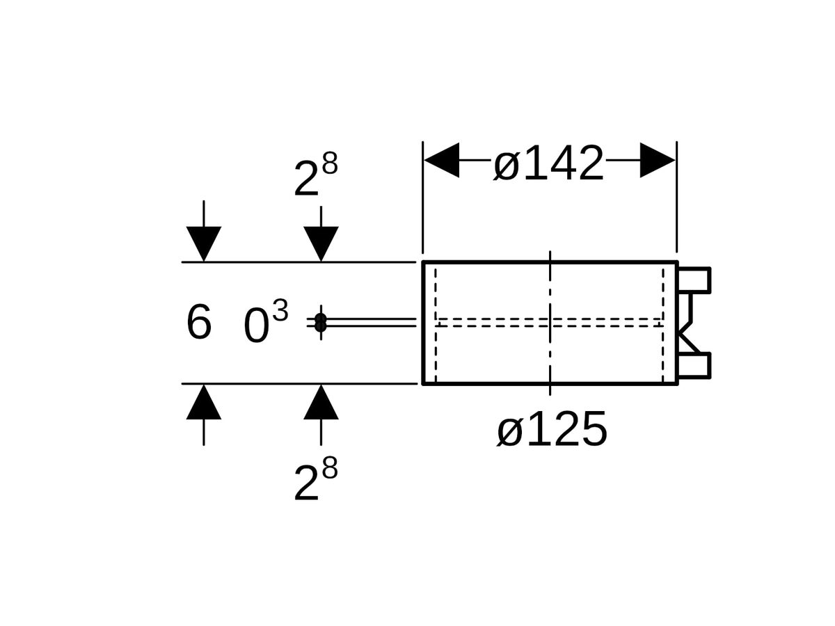 Reece Geberit Sleeve Coupling Electroweld 125mm
