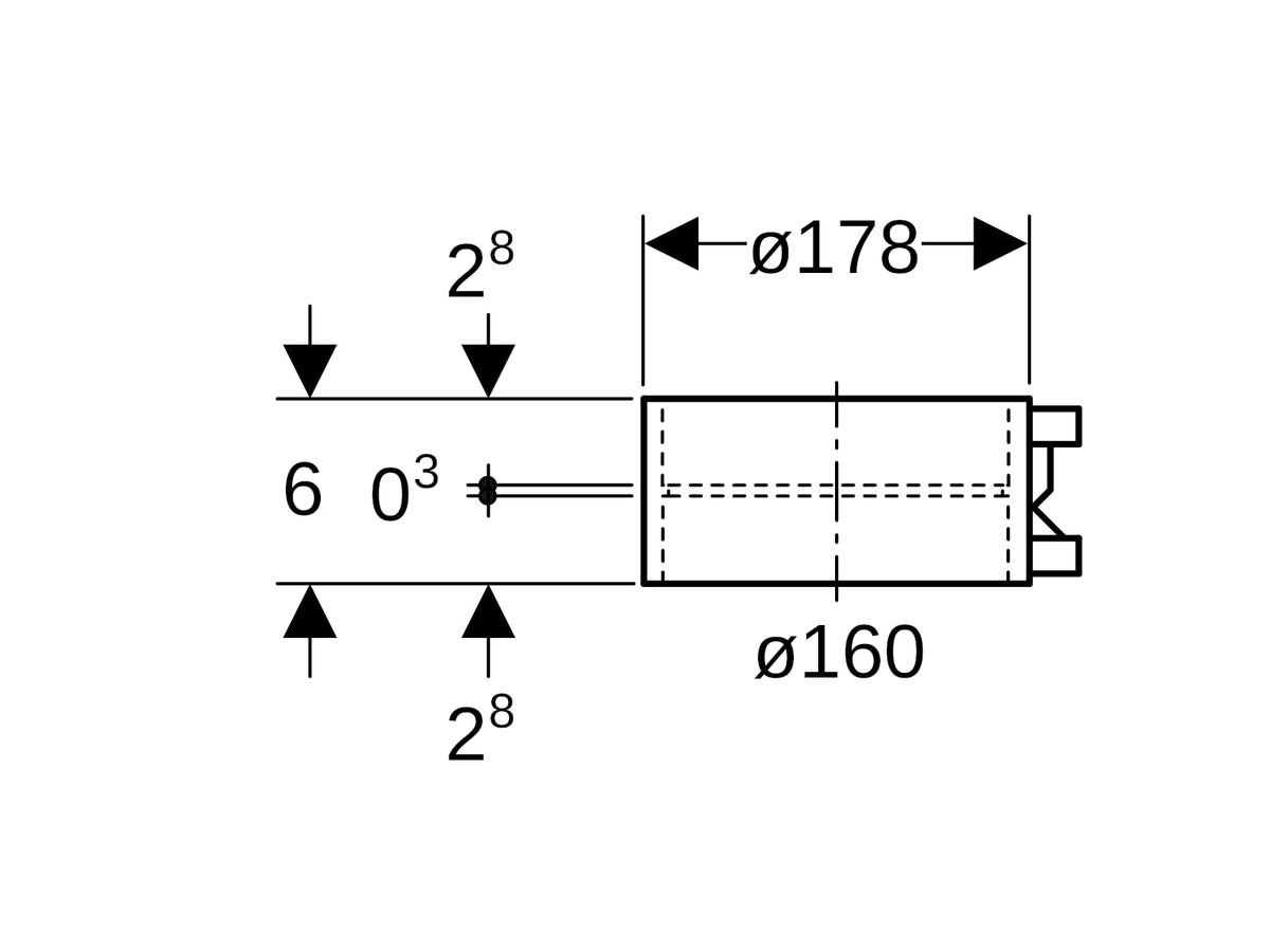 Reece Geberit Sleeve Coupling Electroweld 160mm