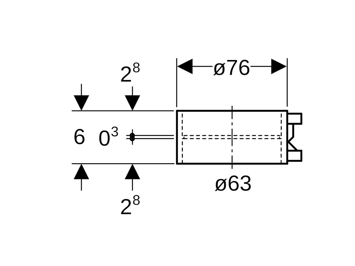 Reece Geberit Sleeve Coupling Electroweld 63mm