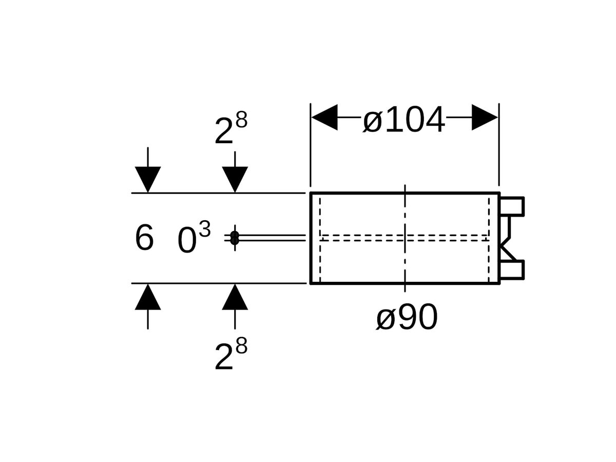 Reece Geberit Sleeve Coupling Electroweld 90mm