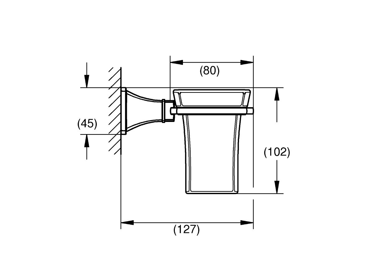 Reece GROHE Grandera Tumbler And Holder Chrome