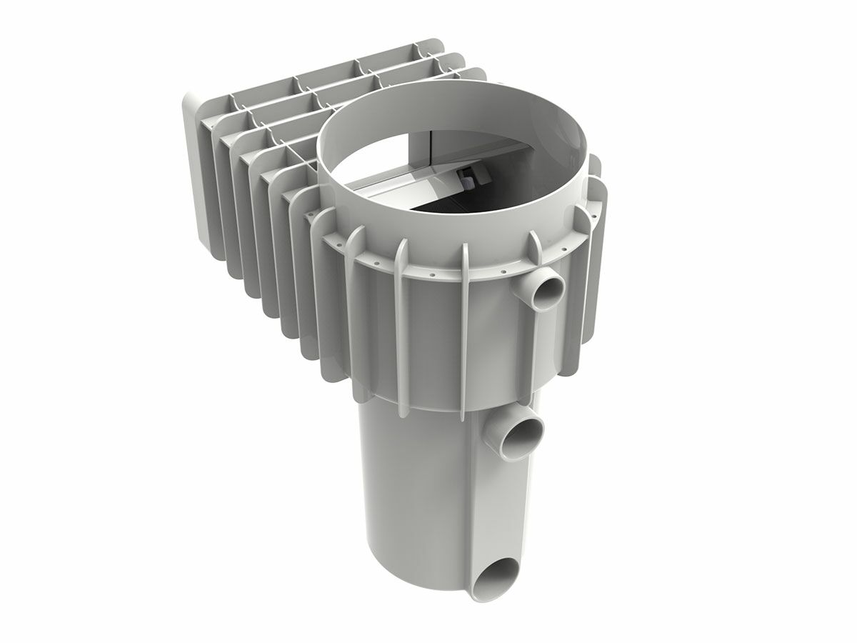 Reece InnoSkim Standard Throat (Concrete) White