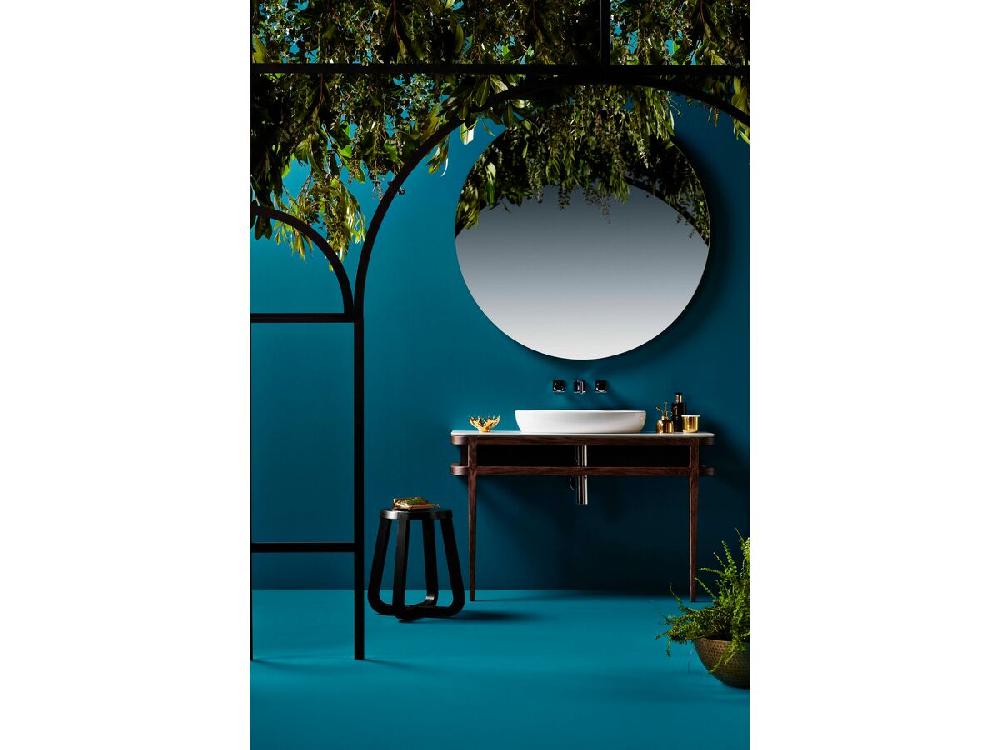 Reece ISSY Ballerina Mirror Round 1100 Slate Oak