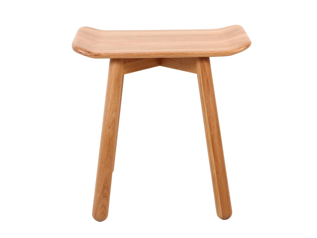 Reece Kado Arc Wooden Stool American Solid Oak