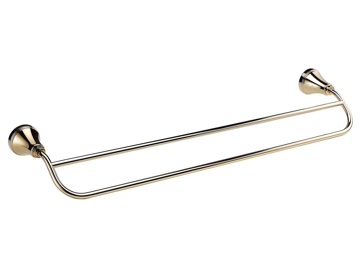 reece Kado Era Double Towel Rail 600mm Brass Gold
