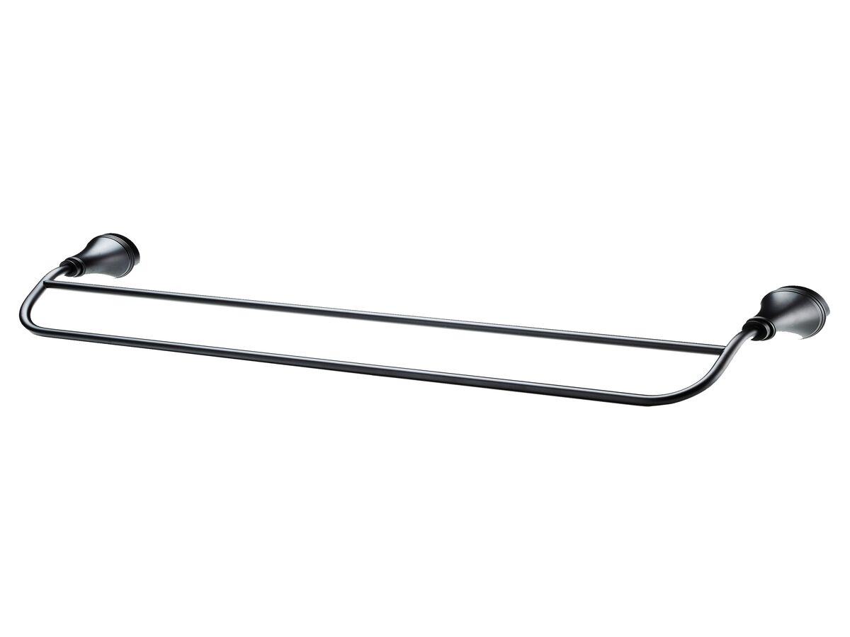 reece Kado Era Double Towel Rail 600mm Matte Black