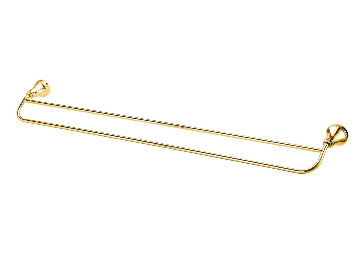 reece Kado Era Double Towel Rail 750mm Brass Gold