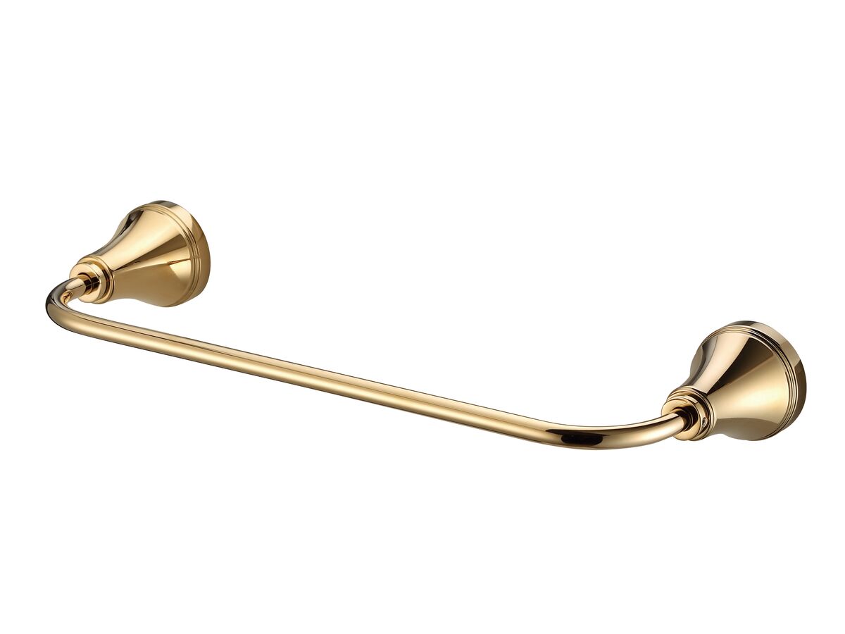 reece Kado Era Single Towel Rail 300mm Brass Gold