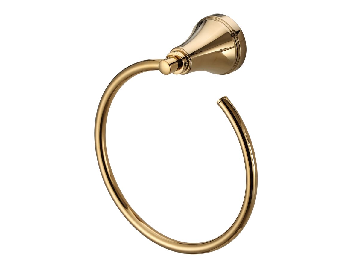 reece Kado Era Towel Ring Brass Gold