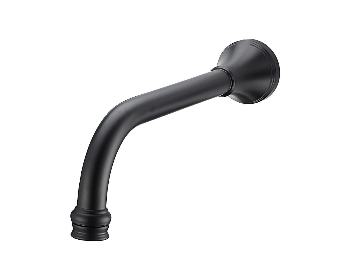 reece Kado Era Wall Bath Outlet 200mm Matte Black