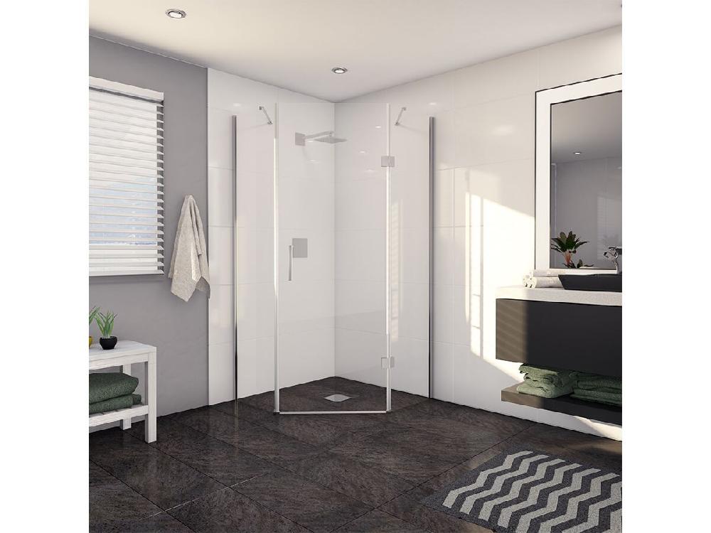 reece Kado Lux Shower Screen Angled 1000mm