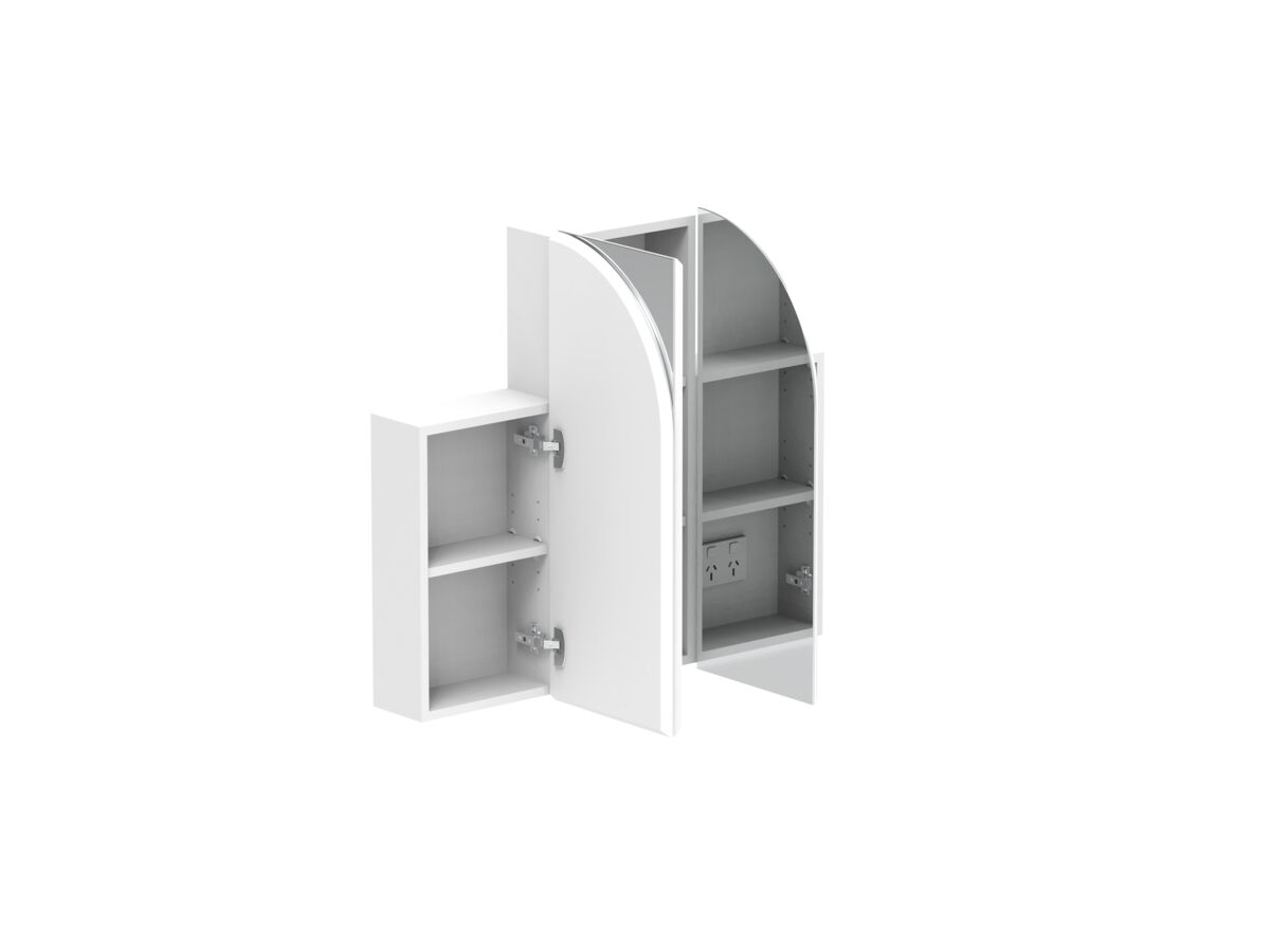 Reece Kado Neue Arch 3 Door Mirror Cabinet 900mm