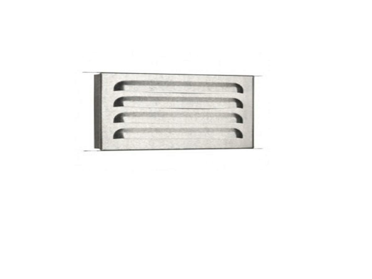 reece Louvered Brick Vent 230mm x 165mm Galvanised
