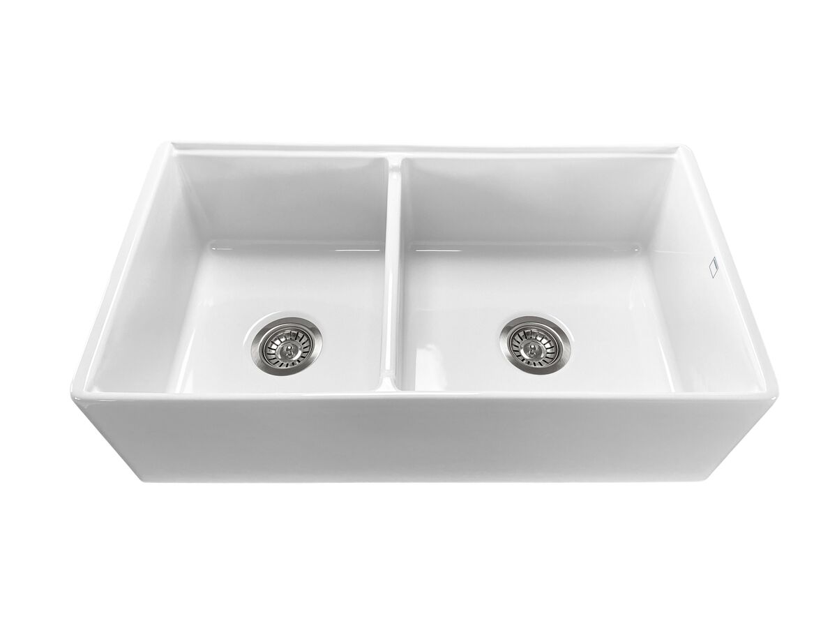 Reece Memo Harper 1 3/4 Butler Sink Fireclay White