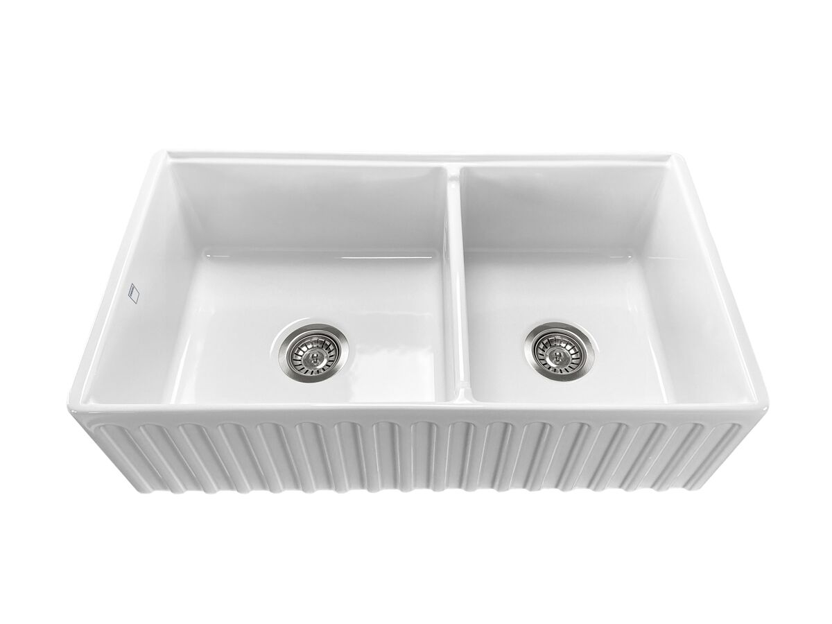 reece Memo Harper 1 3/4 Butler Sink Fireclay White