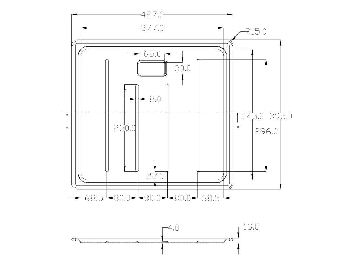 Reece Memo Hugo Drainer Tray Stainless Steel